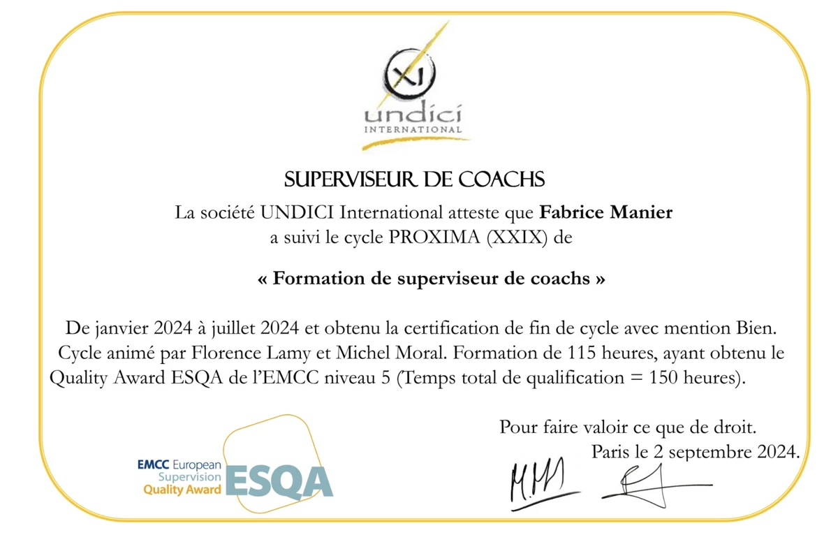 Superviseur coach